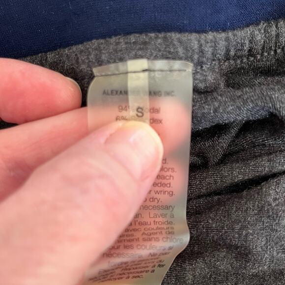 T Alexander Wang Chamoisee Gray Twisted Bubble Knee Length Mini Skirt XS/Small - Picture 4 of 12